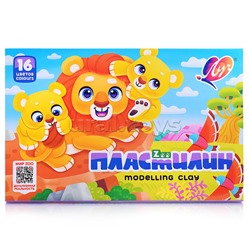 Пластилин 16 цв. "ZOO"
