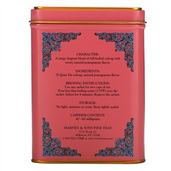 Harney & Sons, HT, чайная смесь, чай улун с гранатом, 20 саше, 40 г (1,4 унции)
