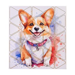 Пазл 35 "Корги" (Древесный материал хдф)