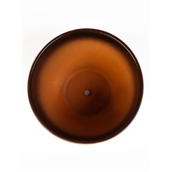 Горшок для цветов «Восток», 1.65 л, d=17 см, h=13 см, керамика, с поддоном, коричневый