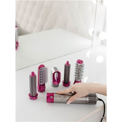 Мультистайлер Luazon LW-17, 1000 Вт, керамическое покрытие, 5 насадок, до 120 °C