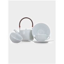 Тарелка глубокая Magistro Willow, d=20.4 см, 800 мл, фарфор, голубая