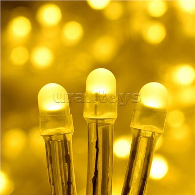 Электрогирлянда Бахрома, 9м, 288 ламп, теплый