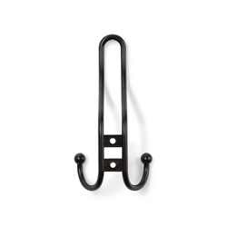 Крючок мебельный ТУНДРА TKT002 LIGHT, трехрожковый, черный