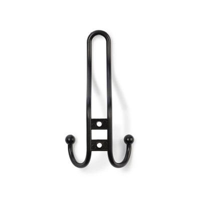 Крючок мебельный ТУНДРА TKT002 LIGHT, трехрожковый, черный