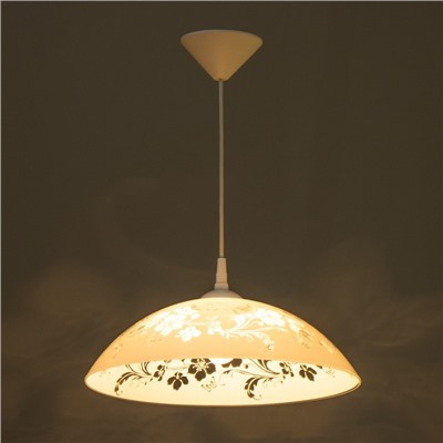 Светильник потолочный BayerLux «Цветочный сад», 60 Вт, E27, 38 см, белый