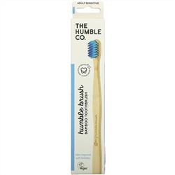 The Humble Co., Humble Bamboo Toothbrush, Adult Sensitive, Blue, 1 Toothbrush