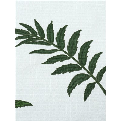 Шторы для кухни с подхватами «Этель. Папоротник», 150×180 см - 2 шт., репс 220 г/м², 100% хлопок