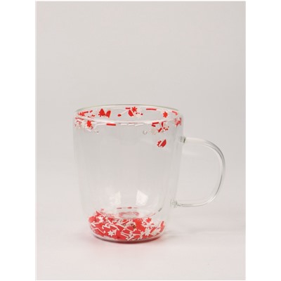 Кружка новогодняя с двойными стенками «Новогоднее настроение», 350 мл