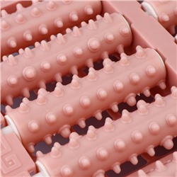 Массажёр «Барабаны», 26×21.5×5 см, 5 рядов, цвет розовый