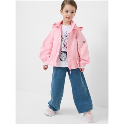 Куртка текстильная с полиуретановым покрытием для девочек (ветровка)