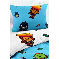 КПБ 1.5 поплин "Brawl stars" (70х70) рис. 16484-1/16484-2 Бравлы