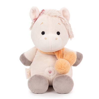 Мягкая игрушка «Лошадка Ами», с карамельным шарфом, 20 см