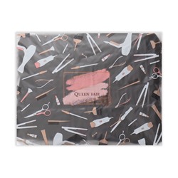 Пелерина парикмахерская, с крючком, чёрная