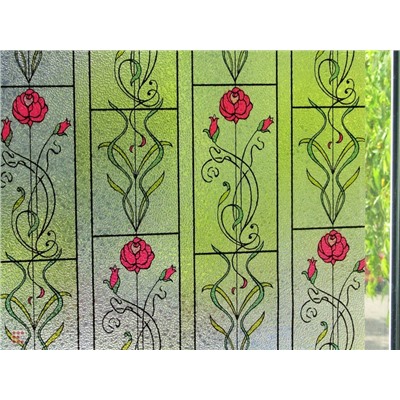 Витражная самоклеющаяся пленка Film c тиснением P005-1,  2х0,60 м