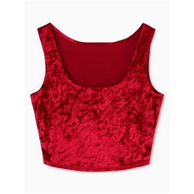 Топ женский KAFTAN «Бархат», размер 48-50, бордовый