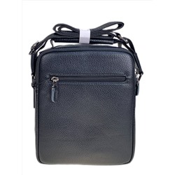 Сумка мужская из искусственной кожи, цвет черный