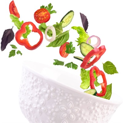 60061 Набор салатников 6шт 450мл фарфор LR (х8)