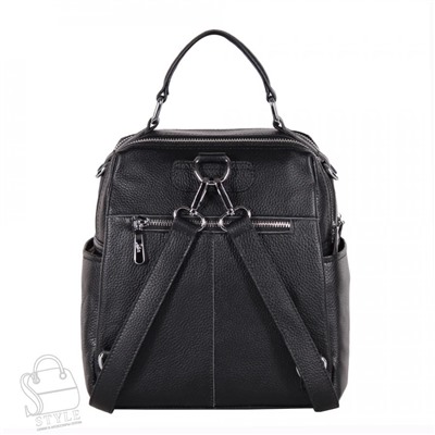 Рюкзак женский кожаный 69013-7 black Velina Fabbiano-Safenta