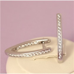 Серьги родий Н01-12878