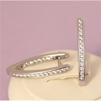 Серьги родий Н01-12878