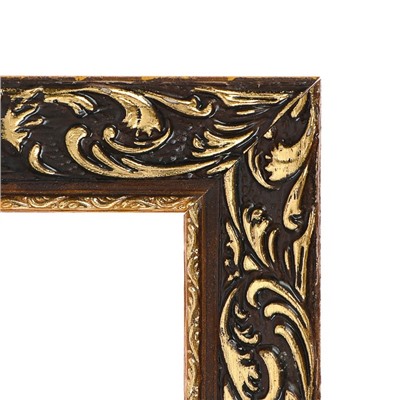 Рама для картин (зеркал) 25×35×4 см, дерево «Версаль», золотая
