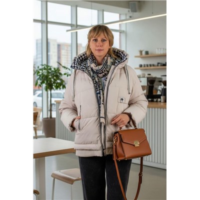 Демисезонная куртка, арт. Н3039, Евро-зима (Светло-бежевый)