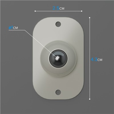 Колёсики универсальные, шарнирные, набор 4 шт.