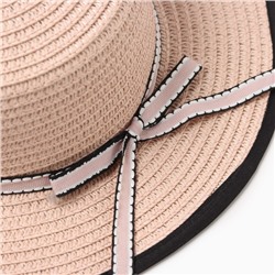 Шляпа для девочки MINAKU «Леди», размер 52-54, розовая