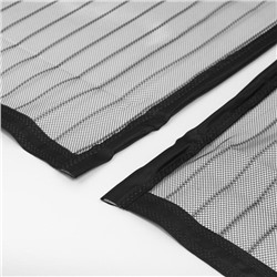 Сетка антимоскитная для дверей, 100×210 см, на магнитах, чёрная