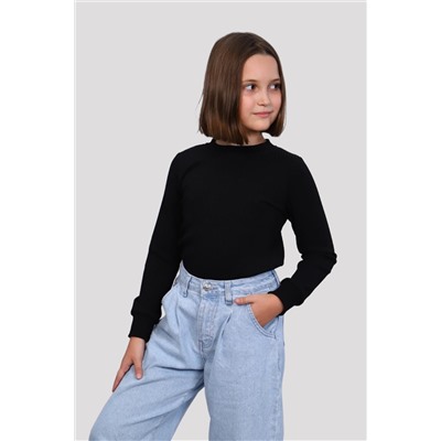 Лойс - лонгслив черный