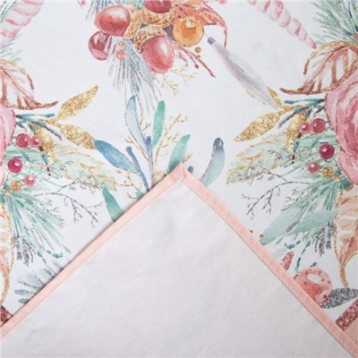 Набор новогодний Pink magic: скатерть 150×110 см ±3 см с ГМВО, салфетка 40×40 см-4 шт., 100% хлопок