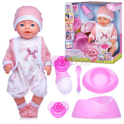 Пупс "Лера" (пьет, писает, слезы) с аксессуарами, в коробке