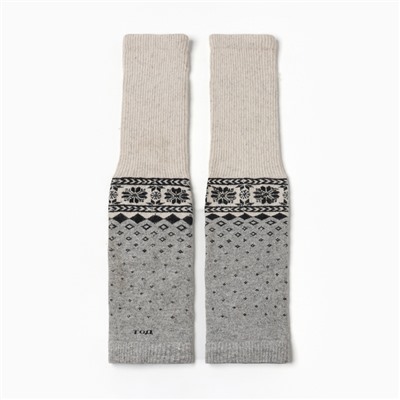 Гетры женские из монгольской шерсти, цвет белый