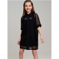 Комплект трикотажный для девочек: платье-футболка, туника