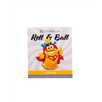 Стимулирующий презерватив-насадка Roll   Ball Banana