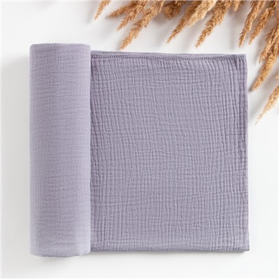 Пелёнка муслиновая Крошка Я «Grey» 130×100 см, 100% хлопок