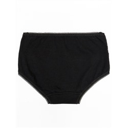 5940-02 Трусы для девочек с кружевом черные (BAYKAR)