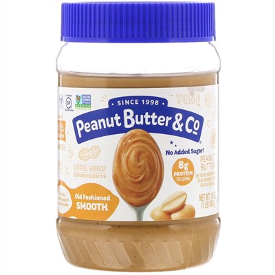 Peanut Butter & Co., Арахисовая паста, Нежная, как раньше, 454 г (16 унций)