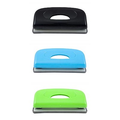 Дырокол на 2 отверстия на 6 листов "Dolphin mini 090X9" 2 отв., ассорти (811575) KW-Trio