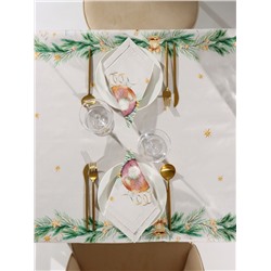 Набор новогодний «Этель» Spruce mood: скатерть 150×110 см ±3 см с ВГМО, салфетки 40×40 см, 4 шт.