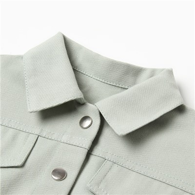 Рубашка верхняя укор. детская «Крошка Я», рост 74-80 см, мятная