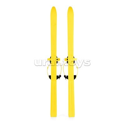 Игровые лыжи "Вираж-спорт" (игрушка детская) 100/100 см, унив.крепление, с палками стеклопластик (в сетке)