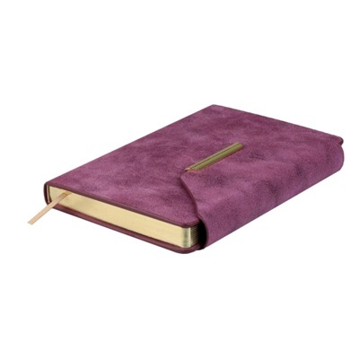 Ежедневник недатированный А5 320 стр. 70608 "СПИЛОК ДЕЛАВЭ БОРДОВЫЙ" кожзам, магнитный клапан Феникс