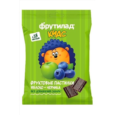 Пастила "Фрутилад KIDS" Яблоко-Черника детская ш\б 30г ЭКОПРОДУКТЫ, 1190987