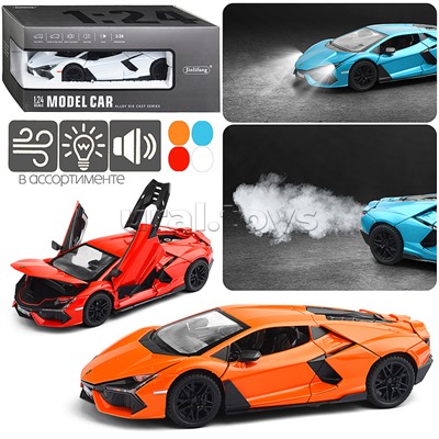 Машина "Супер гонка" (свет, звук, дым) в коробке