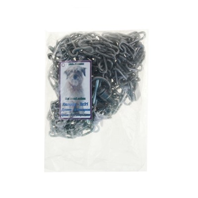 Цепь для привязи собак, 5 м, калибр 3×21 мм, черная