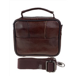 Маленькая поясная сумка для мужчин из натуральной кожи, цвет коричневый
