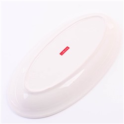 60222 Блюдо сервировочное овальное Букет фантазий доломит LR (х24)