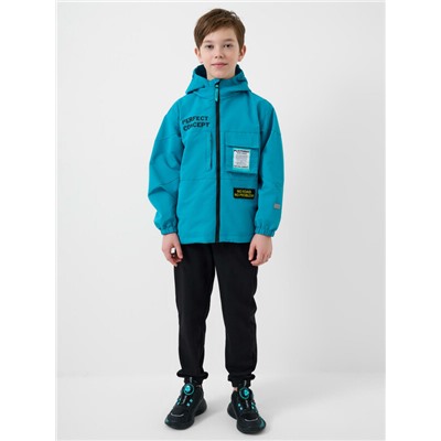 Куртка текстильная с полиуретановым покрытием для мальчиков (ветровка)